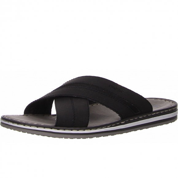 Rieker Pantolette in schwarz