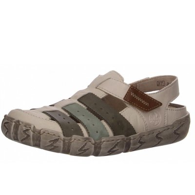 Rieker Slipper in beige kombi.