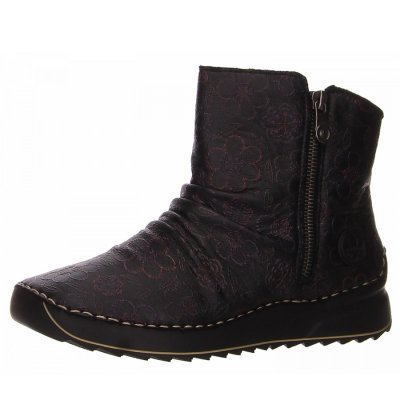 Rieker Stiefelette in schwarz kombi.