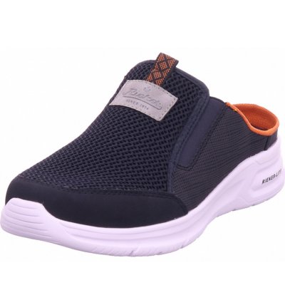 Rieker fsk herren halbschuhe Clogs in blau