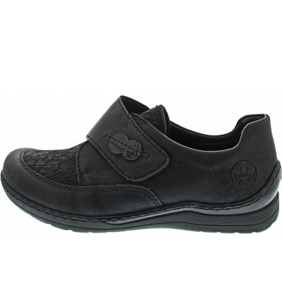 Rieker Klettschuh in schwarz