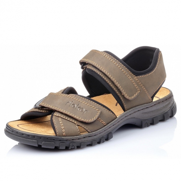 Rieker Sandale in tabac schwarz