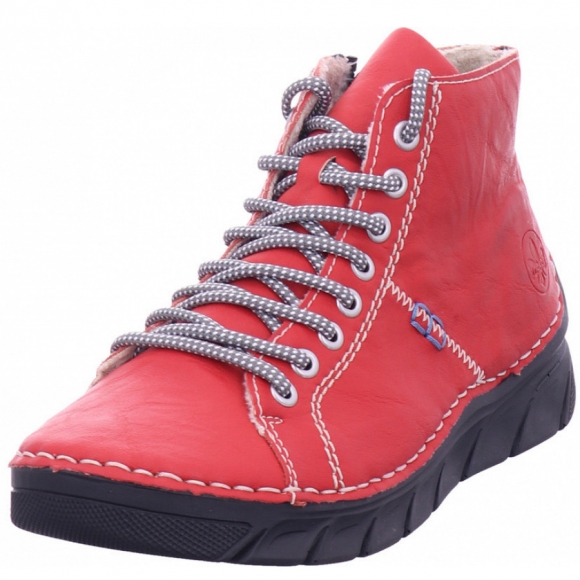 Rieker Schnürschuh in rot