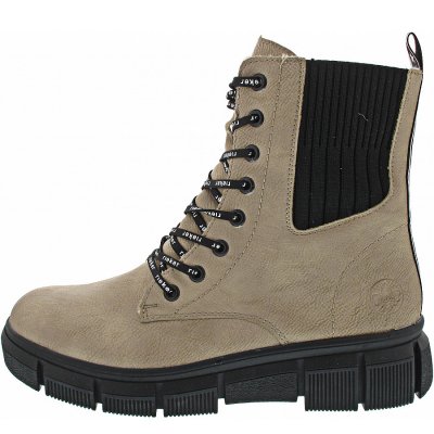 Rieker Schnürstiefelette in beige