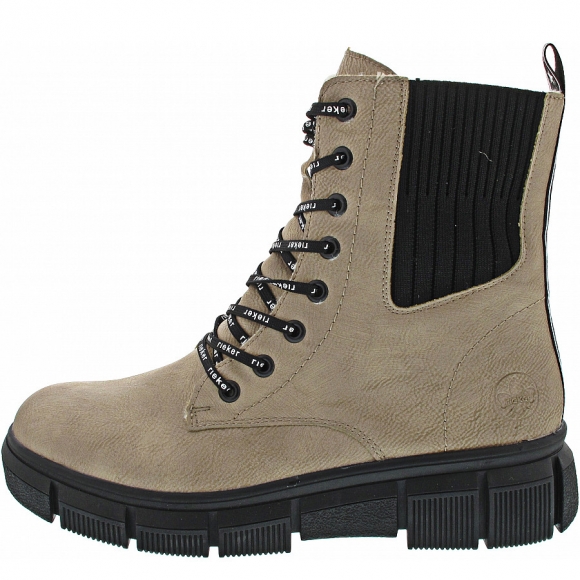 Rieker Schnürstiefelette in beige