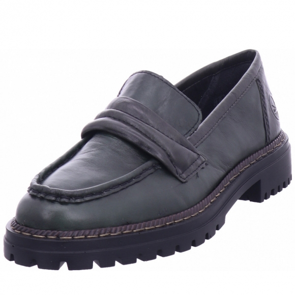 Rieker hwk damen halbschuhe Slipper in grün