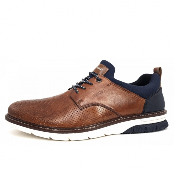 Rieker Schnürer in nuss/lake/navy/amaretto
