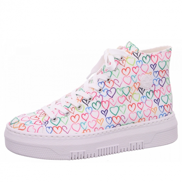 Rieker Sneaker high in 90 weiß multi