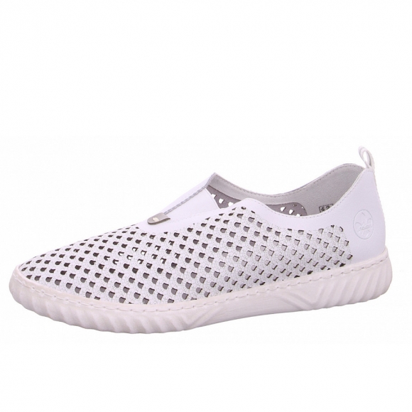 Rieker Slipper in 80 weiß