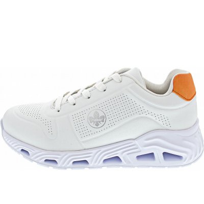 Rieker Sneaker in weiss/carrot