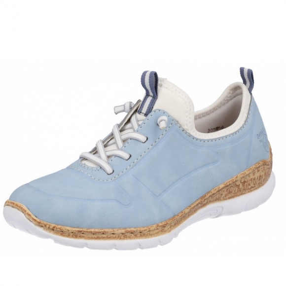 Rieker Slipper in ciel blau