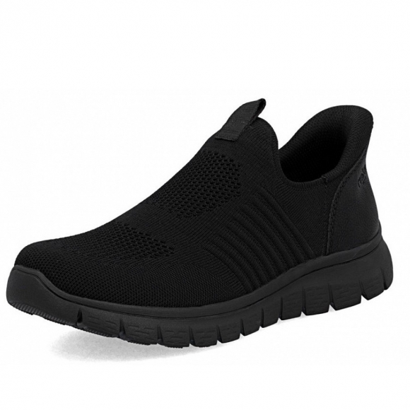 Rieker Slipper in schwarz schwarz