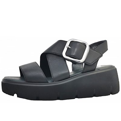 Rieker Lugano Sandale in 00 schwarz