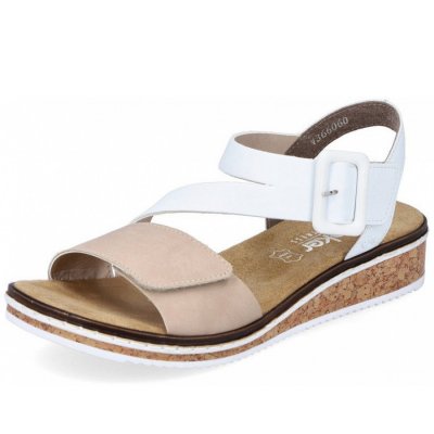 Rieker Sandale in beige weiss