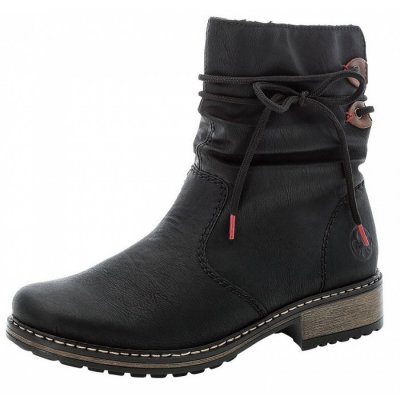 Rieker Stiefelette in black/mogano