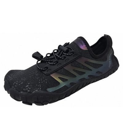 Rock Spring Barfußschuh sportlicher Schnürer in black glitter Rock Spring Barfußschuh sportlicher Schnürer in black glitter