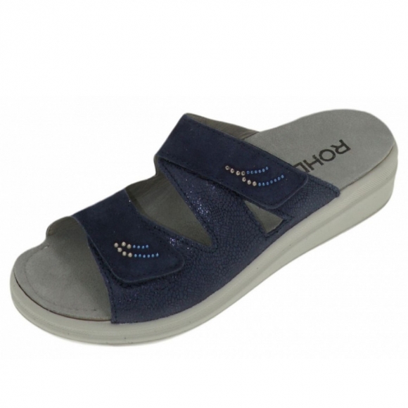 Rohde OCEAN Velour bedr. Pantolette in OCEAN