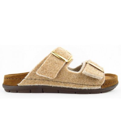 Rohde Softfilz leinen/gold Pantolette in LEINEN Rohde Softfilz leinen/gold Pantolette in LEINEN