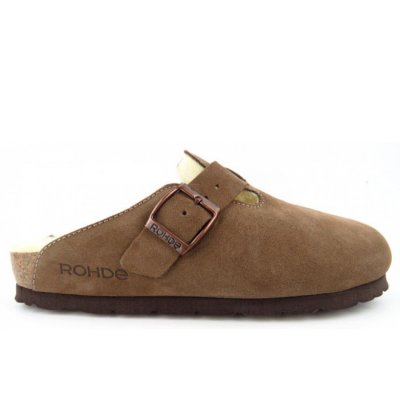 Rohde Velour ginger Hausschuh in GINGER Rohde Velour ginger Hausschuh in GINGER