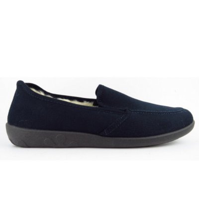 Rohde Microvelour blau Hausschuh in BLAU