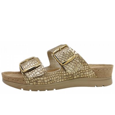 Rohde Catiolica Pantolette in 29 gold Rohde Catiolica Pantolette in 29 gold
