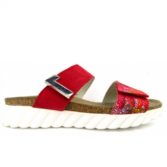 Rohde kiss rot Sohle weiss Pantolette in KISS