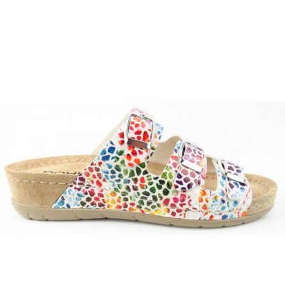 Rohde Softino multicolor Pantolette in BEIGE Rohde Softino multicolor Pantolette in BEIGE