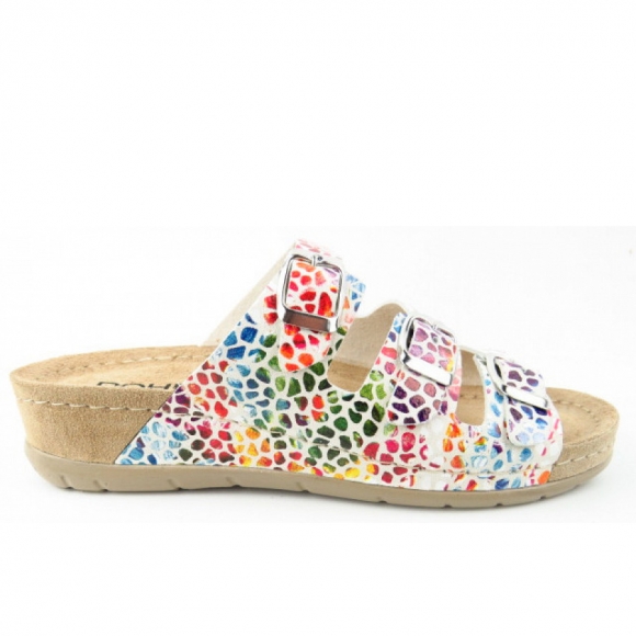 Rohde Softino multicolor Pantolette in BEIGE