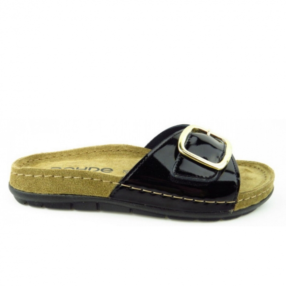 Rohde Lackleder Pantolette in SCHW./LACK