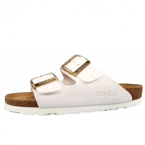 Rohde Alba Pantolette in 09 weiss/ lack