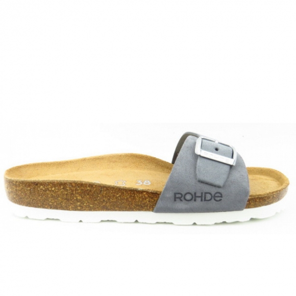 Rohde Velour basalt Pantolette in BASALT