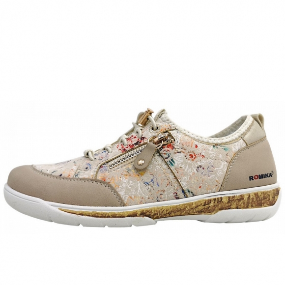Romika sportlicher Schnürer in beige multi