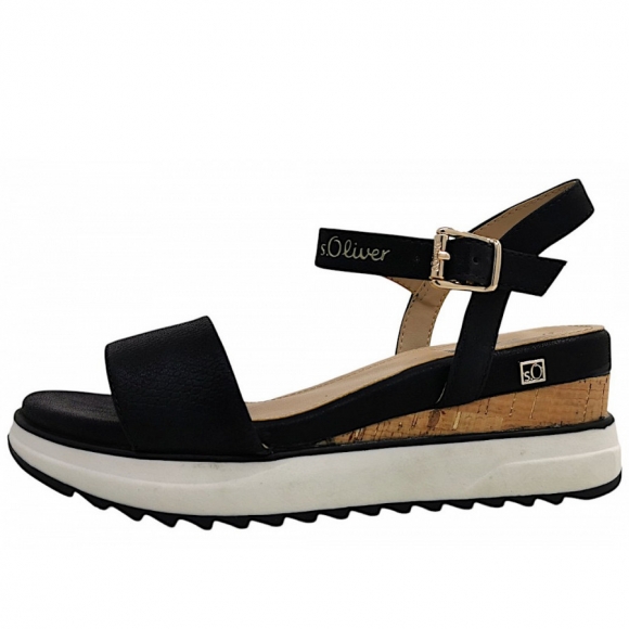 s.Oliver Sandale in black 0A1