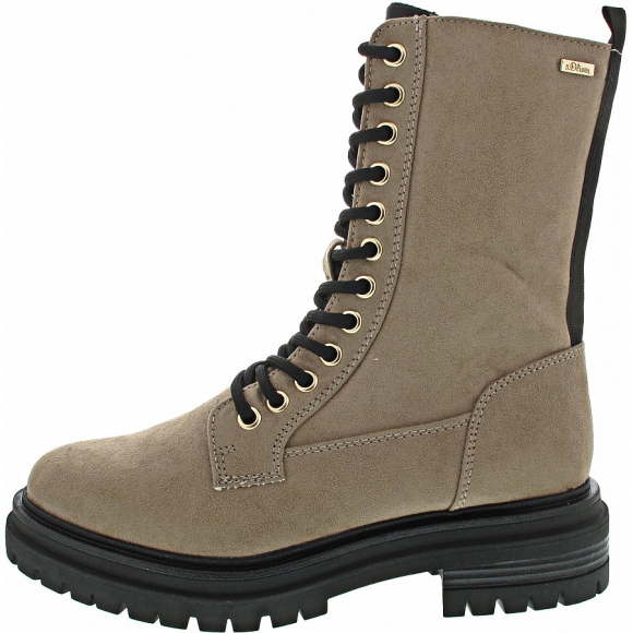 S.Oliver Schnürstiefel in TAUPE
