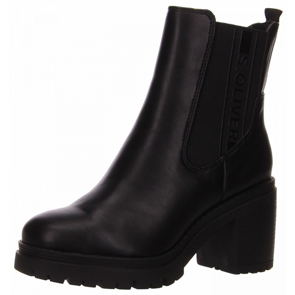 s.Oliver stiefel Stiefelette in schwarz
