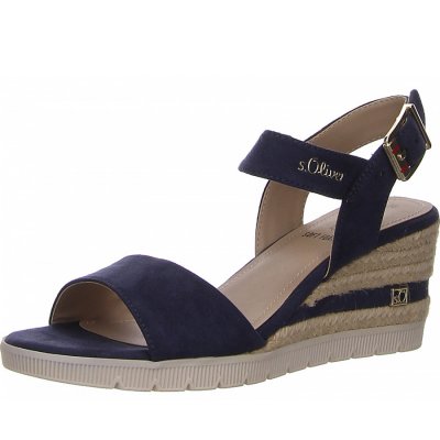 s.Oliver Keilsandalette in blau s.Oliver Keilsandalette in blau