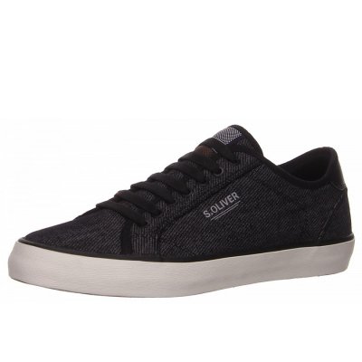 s.Oliver he.-slipper Schnürer in schwarz kombi.