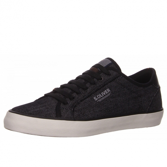 s.Oliver he.-slipper Schnürer in schwarz kombi.