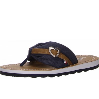 s.Oliver pantolette Zehentrenner in jeans