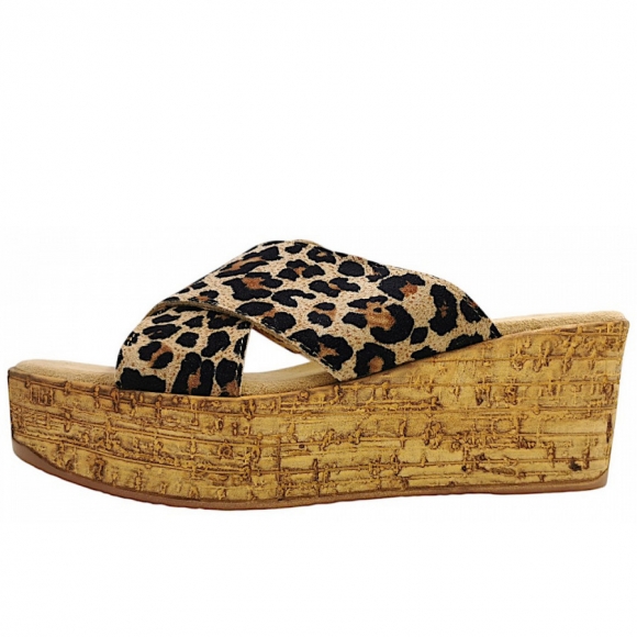 s.Oliver Pantolette in leopard 907