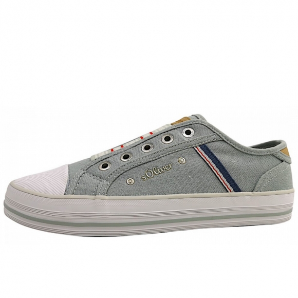 s.Oliver Slipper in LIGHT GREEN 717
