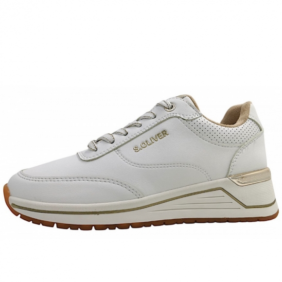 s.Oliver sportlicher Schnürer in WHITE 100