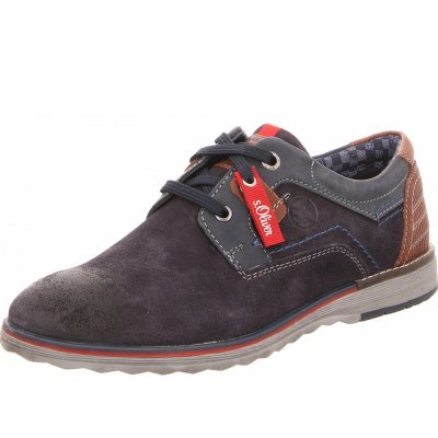 s.Oliver he.-schnürer Halbschuh in blau