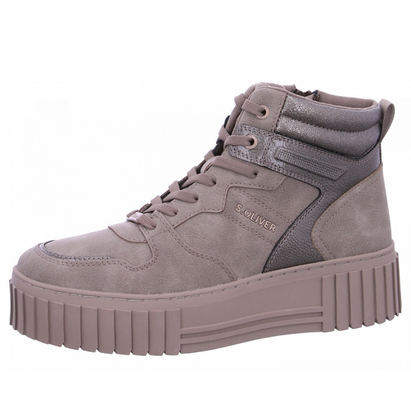 s.Oliver Schnürstiefel in 350 TAUPE COMB.