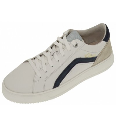 s.Oliver Men Lace-up Sneaker in 1 WHITE/BLUE