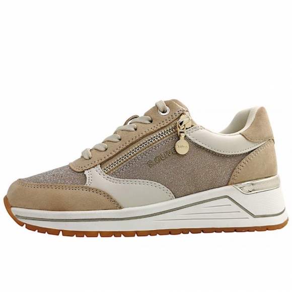 s.Oliver sportlicher Schnürer in beige comb. 410