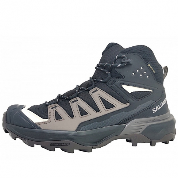 Salomon XUltra 360Mid Wanderschuh in black/plum kitten/shale
