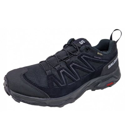 Salomon X Ward Leather GTX Wanderschuh in black Salomon X Ward Leather GTX Wanderschuh in black