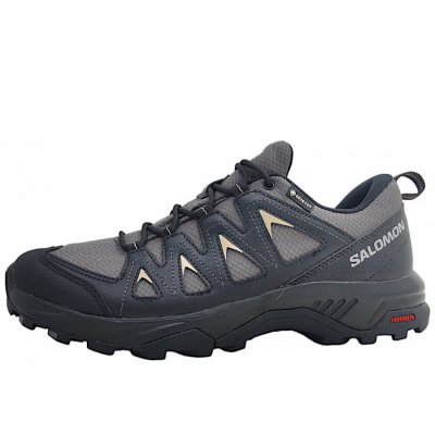 Salomon X Braze GTX Wanderschuh in magnet/black/green Salomon X Braze GTX Wanderschuh in magnet/black/green