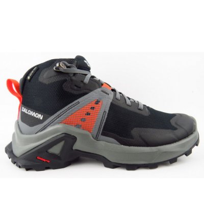 Salomon X Rase MID GTX Junior Wanderschuh in black shade fire Salomon X Rase MID GTX Junior Wanderschuh in black shade fire